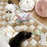 Zachte Geruite Bankbeschermers Voor Honden