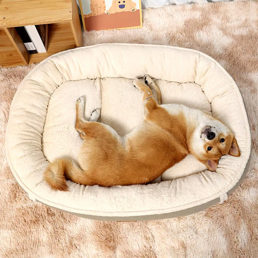 Milieuvriendelijk Corduroy Bed voor Honden - Zacht, Duurzaam en Machine Wasbaar