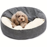 Orthopedisch Donut honden bed Met Kap Deken Om Weg Te Kruipen