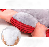 Hondenmand Kalmerend Vierkant Pluche Anti-Slip Met Verhoogde Rand