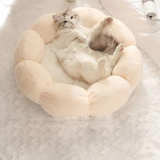 Bloemvormig Kattenkussen Zelfverwarmend Wasbaar en Universeel voor Alle Seizoenen