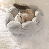Bloemvormig Kattenkussen Zelfverwarmend Wasbaar en Universeel voor Alle Seizoenen
