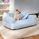 Zachte Hondenbank Van Verkoelend Ijszijde