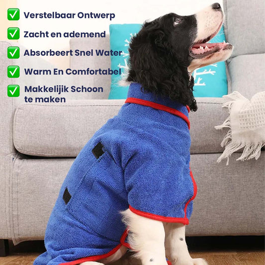 HugDry™ | Draagbare Sneldrogende Honden Handdoek
