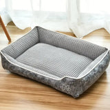 Wasbare gevoerde pluche hondenmand