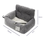 Pluche Honden Autostoelverhoger Comfortabel en Veilig met Machinewasbare Hoes