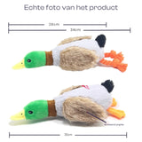 Pluche Eendje Kauw Speelgoed Piepende Geluiden Gebitsverzorging Duurzaam Veilig Voor Honden
