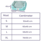 Wasbare gevoerde pluche hondenmand