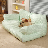 Zachte Hondenbank Van Verkoelend Ijszijde