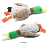 Pluche Eendje Kauw Speelgoed Piepende Geluiden Gebitsverzorging Duurzaam Veilig Voor Honden