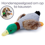 Pluche Eendje Kauw Speelgoed Piepende Geluiden Gebitsverzorging Duurzaam Veilig Voor Honden