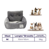 Pluche Honden Autostoelverhoger Comfortabel en Veilig met Machinewasbare Hoes