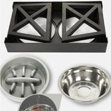 BowWow™ | In hoogte verstelbare hondenvoerbak met langzame voeroptie