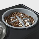 BowWow™ | In hoogte verstelbare hondenvoerbak met langzame voeroptie