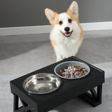BowWow™ | In hoogte verstelbare hondenvoerbak met langzame voeroptie