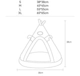 Knusse Grot Voor Huisdieren Veilig Toevluchtsoord Zacht Pluche Comfort Antislip Machinewasbaar Draagbaar Ontwerp