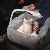 Pluche Honden Autostoelverhoger Comfortabel en Veilig met Machinewasbare Hoes